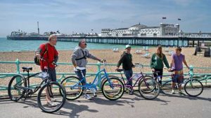 bikes and brighton pier