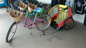 bike and trailer